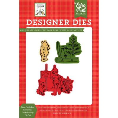 EchoPark Winnie The Pooh Christmas Coordinating Dies - Very Pooh Bear Christmas